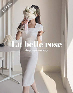 [La belle rose]케노 스퀘어 롱원피스